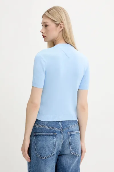 Tommy Jeans sveter s krátkym rukávom dámsky bavlnený