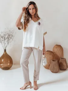 Dámska oversize blúzka SHINE LOVE biela