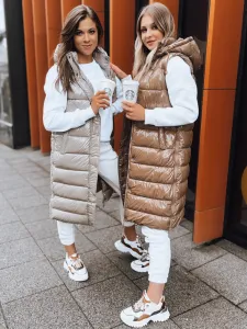 Dámska prešívaná vesta GANTINI Farba béžová DSTREET