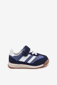 Boto Detské Sneakers Športové Topánky Na Suchý Zips Tmavomodré Viona