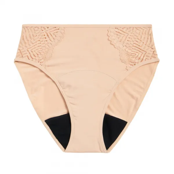 Menštruačné nohavičky Modibodi Sensual French Cut Moderate-Heavy Beige (MODI4030B) M