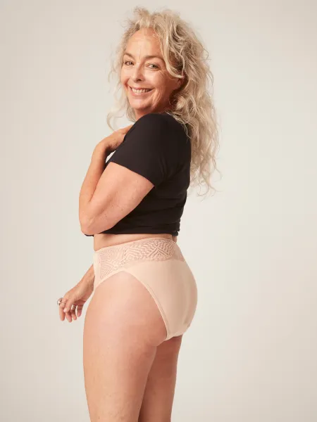 Menštruačné nohavičky Modibodi Sensual French Cut Moderate-Heavy Beige (MODI4030B) M