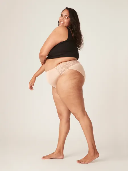 Menštruačné nohavičky Modibodi Sensual French Cut Moderate-Heavy Beige (MODI4030B) M
