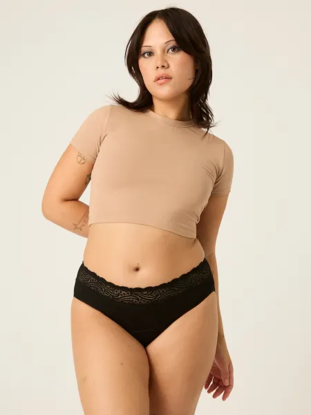 3PACK Menštruačné nohavičky Modibodi Sensual Hi-Waist Bikini Moderate-Heavy (MODI5011) S