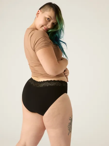 Menštruačné nohavičky Modibodi Sensual Hi-Waist Bikini Moderate-Heavy (MODI4038) M