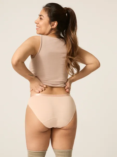 Menštruačné nohavičky Modibodi Classic Bikini Moderate-Heavy Beige (MODI4008B) M