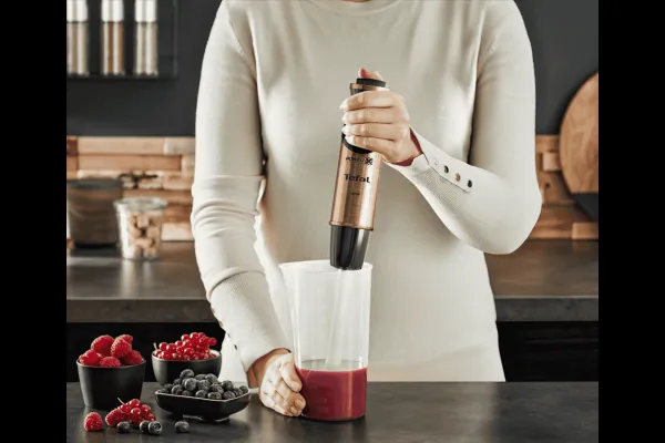 Tyčový mixér Tefal Coppertinto Quickchef HB656G10 Medený/Čierny