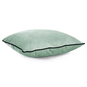 Obliečky na vankúše AmeliaHome Velvet Piping mentolové, veľkosť 45x45