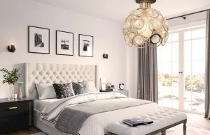 Stropné svietidlo TooLight Loft Crystal II zlaté