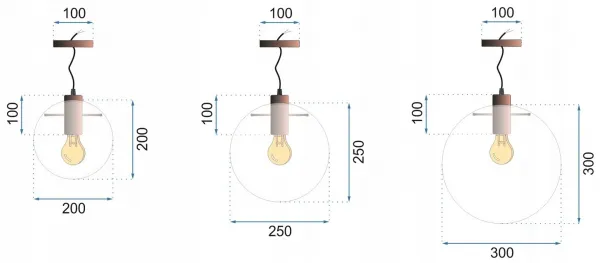 TooLight Stropné svietidlo Lassi 20/25/30 cm ružové