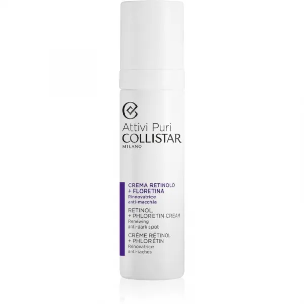 Collistar Attivi Puri Retinol + Phloretin aktívny nočný krém k redukcii pigmentových škvŕn s retinolom 50 ml