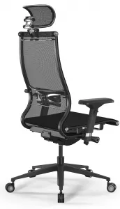 METTA 73 Ergonomická kancelárska stolička Samurai L2-9D, čierna
