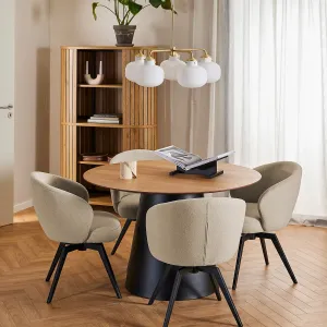 Actona Jídelní stůl Soli 120 cm dub přírodní/černý