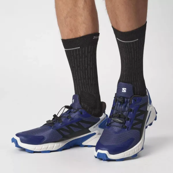 Pánska bežecká trailová obuv SALOMON Supercross 4 M blue print black lapis blue