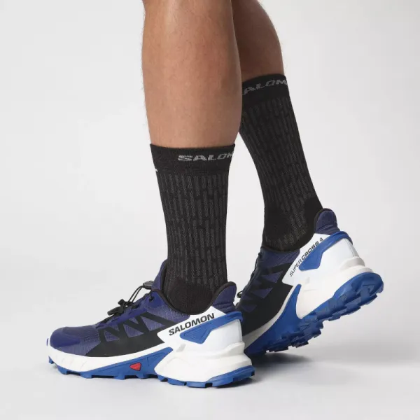 Pánska bežecká trailová obuv SALOMON Supercross 4 M blue print black lapis blue
