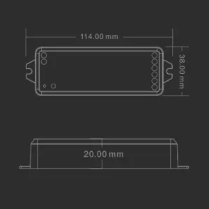 LEDprodukt WIFI LED prijímač 5 in 1 - 2,4GHz Tuya
