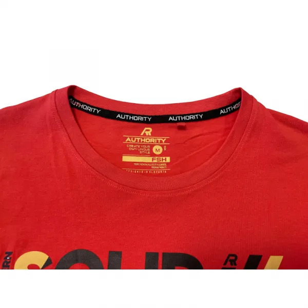 Pánske tričko s krátkym rukávom AUTHORITY T-SOLID M red