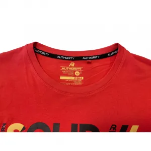 Pánske tričko s krátkym rukávom AUTHORITY T-SOLID M red