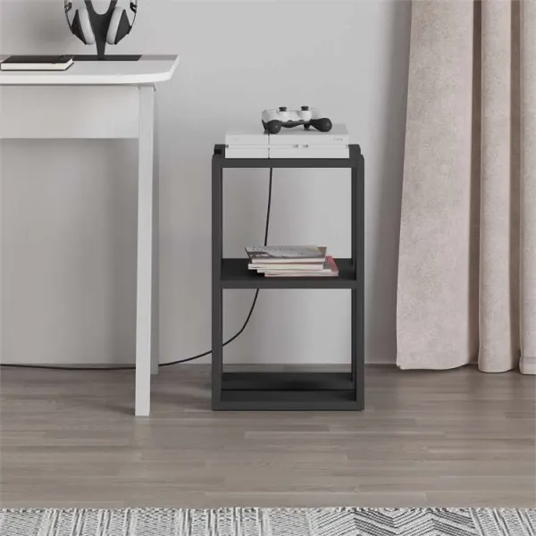 Nočný stolík Houseland Lonie antracitovo šedý