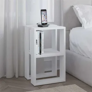 Nočný stolík Houseland Lonie biely