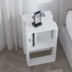 Nočný stolík Houseland Lonie biely