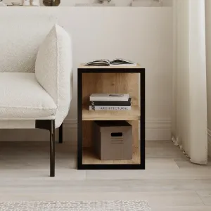 Odkladací stolík Houseland Echo dub safírový/čierny