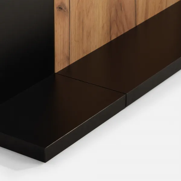 Szynaka Jedálenský rozkladací stôl Venetto 160/410 cm dub Craft zlatý/čierny