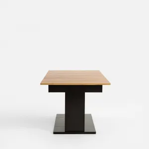 Szynaka Jedálenský rozkladací stôl Venetto 160/410 cm dub Craft zlatý/čierny