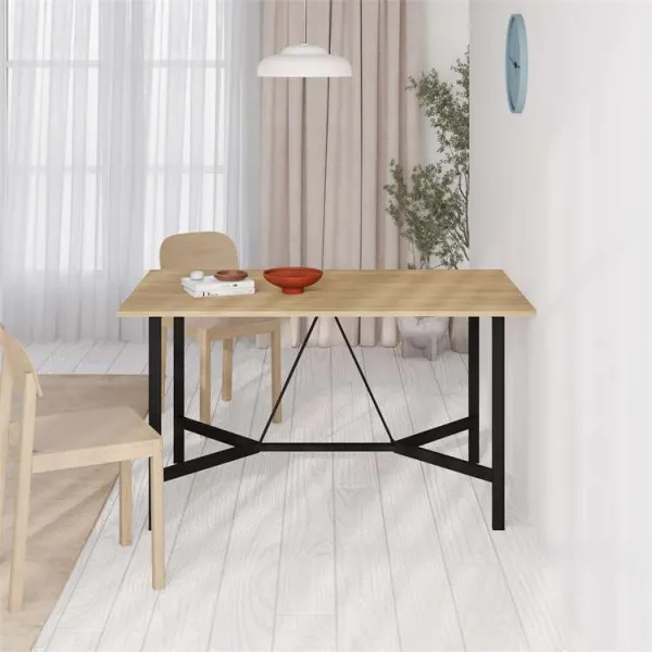 Jedálenský stôl Houseland Dalma 140 cm dub safírový