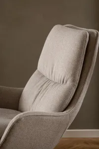 Actona Otočné kreslo Bosley relaxačné béžové/čierne II