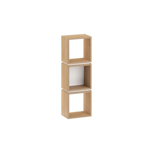 Knižnica Houseland Lofty 3 dub zafírový/biela