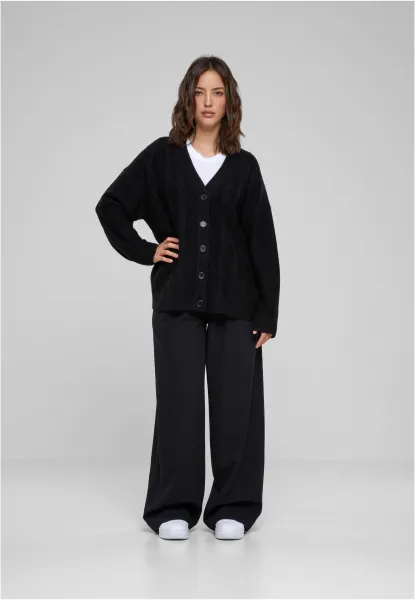 Women's knitted cardigan black