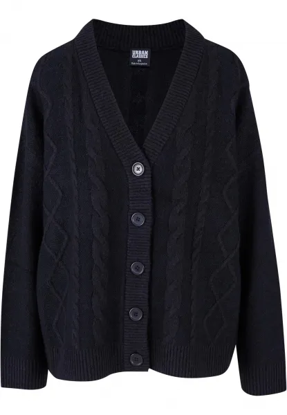 Women's knitted cardigan black