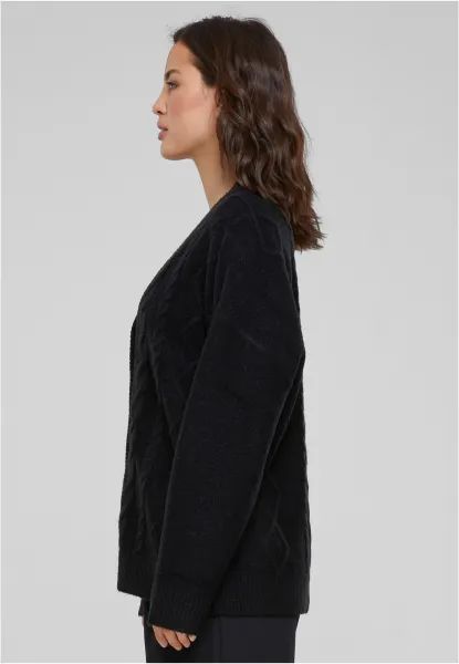 Women's knitted cardigan black