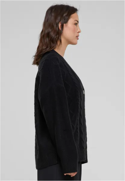 Women's knitted cardigan black