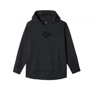 Dievčenská mikina s kapucňou 4F JUNIOR SWEATSHIRT-JWAW24TSWSF1218-20S-DEEP BLACK