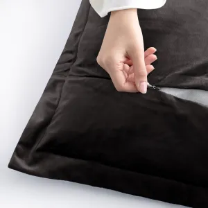 Obliečky na vankúše AmeliaHome Velvet Side čierne, veľkosť 45x45