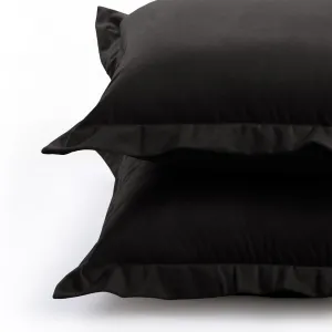 Obliečky na vankúše AmeliaHome Velvet Side čierne, veľkosť 45x45