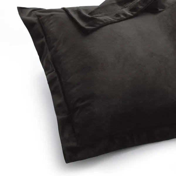 Obliečky na vankúše AmeliaHome Velvet Side čierne, veľkosť 45x45