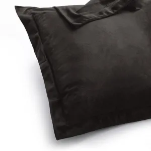 Obliečky na vankúše AmeliaHome Velvet Side čierne, veľkosť 45x45