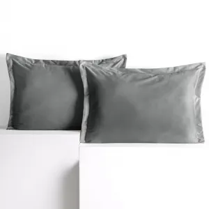 Obliečky na vankúše AmeliaHome Velvet Side Si sivé, veľkosť 50x70