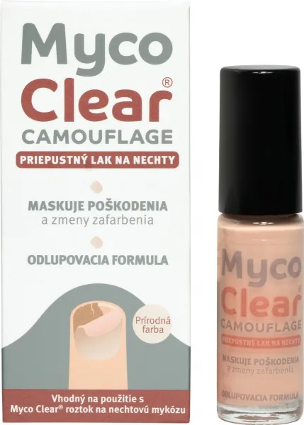 MYCO CLEAR Camouflage priepustný lak na nechty 5 ml