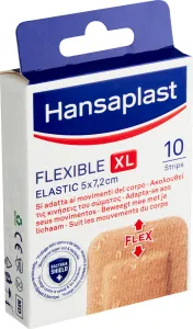 Hansaplast FLEXIBLE XL Elastic náplasť 5cm x 7,2cm, 10ks
