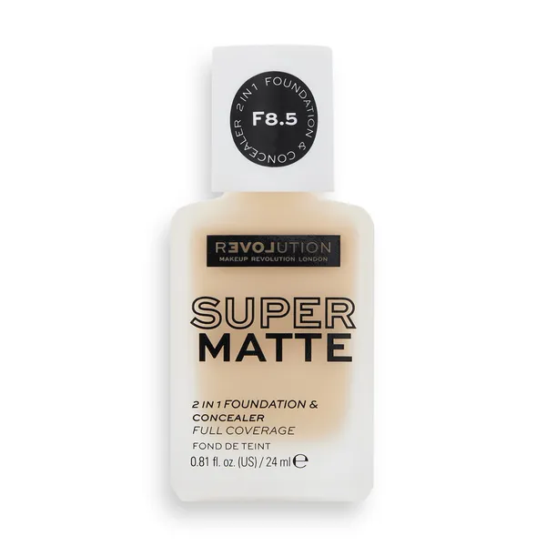 Revolution Relove Super Matte Foundation dlhotrvajúci zmatňujúci make-up odtieň F8.5 24 ml