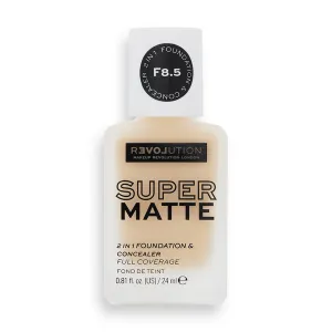 Revolution Relove Super Matte Foundation dlhotrvajúci zmatňujúci make-up odtieň F8.5 24 ml