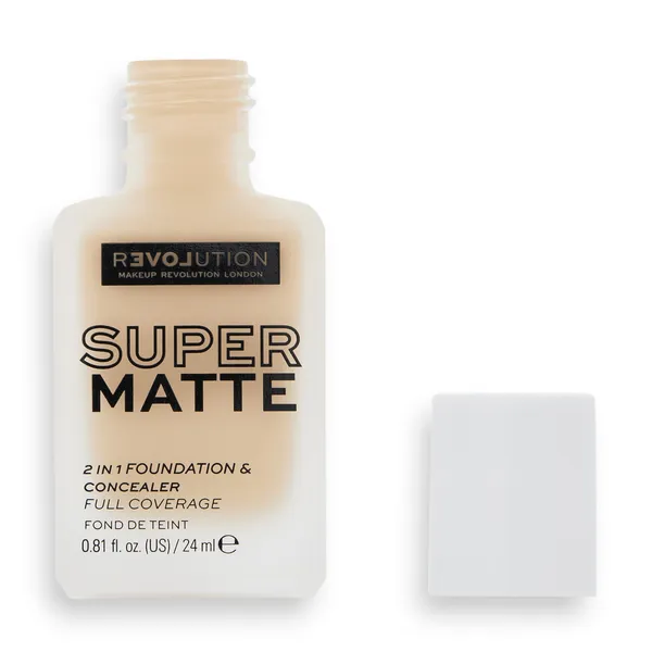 Revolution Relove Super Matte Foundation dlhotrvajúci zmatňujúci make-up odtieň F8.5 24 ml