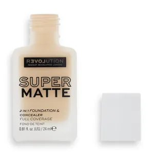 Revolution Relove Super Matte Foundation dlhotrvajúci zmatňujúci make-up odtieň F8.5 24 ml