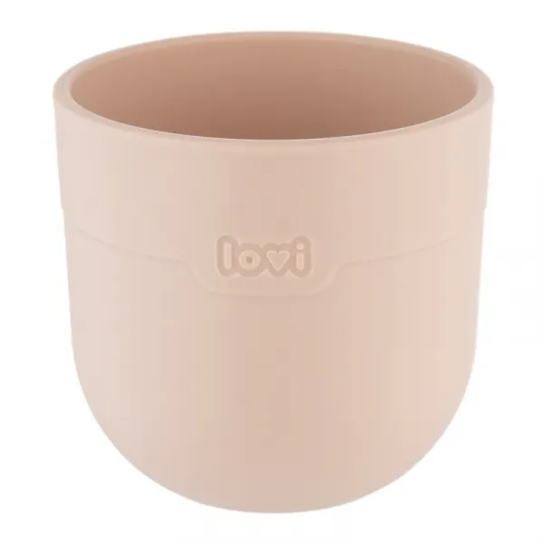 LOVI Tableware Set with Cup jedálenská sada Nude 3 ks