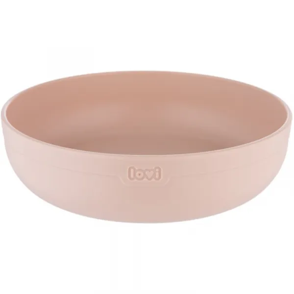 LOVI Tableware Set with Cup jedálenská sada Nude 3 ks