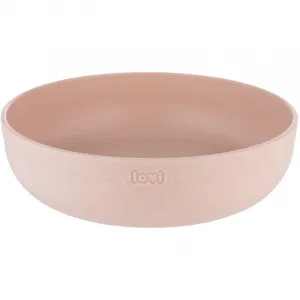LOVI Tableware Set with Cup jedálenská sada Nude 3 ks